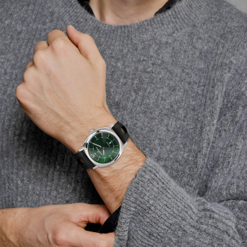 Jacques Lemans 1-1943J Herren Edelstahl Leder Quarz 10Bar